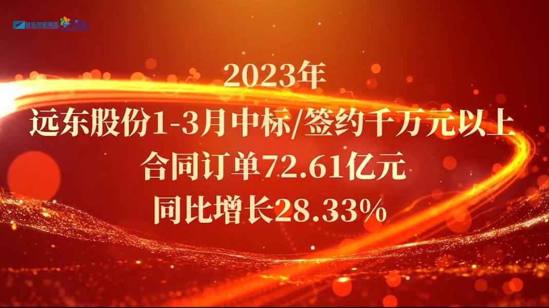 2023年一季度中標(biāo)/簽約千萬(wàn)元以上訂單72.61億元