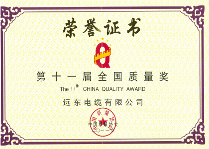 全國質(zhì)量獎